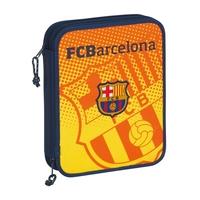 barcelona orangeyellow big double filled pencil case with 55 pcs 41126 ...