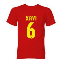 Barcelona Xavi Hero T-Shirt (Red)