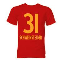 bastian schweinsteiger bayern munich hero t shirt red