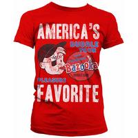 bazooka joe gum americas favorite womens t shirt
