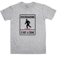 back to the future inspired t shirt hover boarding is not a crime
