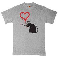 Banksy T Shirt - Love Rat