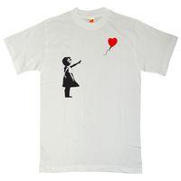 Banksy T Shirt - Balloon Girl