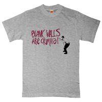 banksy t shirt blank walls