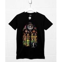 banksy t shirt stained glass