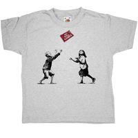 Banksy Kids T Shirt - No Ball Games