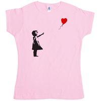 Banksy Girl T Shirt - Girl With Balloon