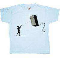 Banksy Kids T Shirt - Fridge Kite