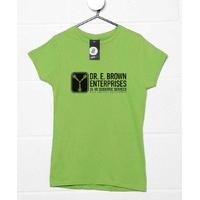 back to the future inspired womens t shirt dr e brown enterprises