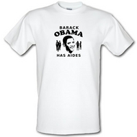 barack obama has aides male t shirt