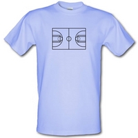 Basketball Court male t-shirt.