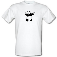 banksy panda male t shirt