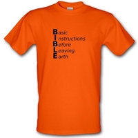 basic instructions before leaving earth male t shirt