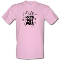Bake Love Not War male t-shirt.