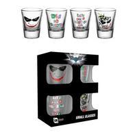 batman the dark knight 4pk shot glass set