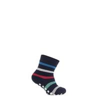 Babies 1 Pair Falke Multicoloured Stripe Catspads With Star Grip