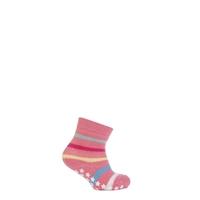 Babies 1 Pair Falke Multicoloured Stripe Catspads With Star Grip