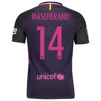 barcelona away shirt 2016 17 kids sponsored with mascherano 14 pri pur ...