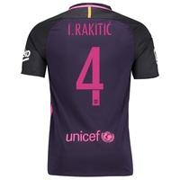 barcelona away shirt 2016 17 sponsored with rakitic 4 printing purple