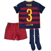 Barcelona Home Kit 2015/16 - Little Boys Blue with Pique 3 printing, Red/Blue