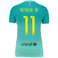 barcelona third shirt 2016 17 womens with neymar jr 11 printing turquo ...