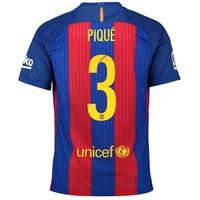 barcelona home kit 2016 17 little kids with pique 3 printing redblue