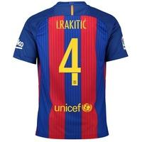 Barcelona Home Kit 2016-17 - Little Kids with Rakitic 4 printing, Red/Blue