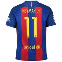 Barcelona Home Kit 2016-17 - Little Kids with Neymar Jr 11 printing, Red/Blue