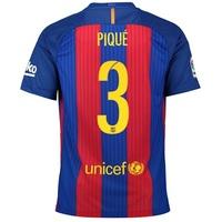 Barcelona Home Kit 2016-17 - Infants with Pique 3 printing, Red/Blue