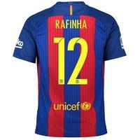 Barcelona Home Kit 2016-17 - Infants with Rafinha 12 printing, Red/Blue