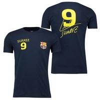 Barcelona 2016 Tour Player T-Shirt Suarez 9 - Mens - Navy, Navy