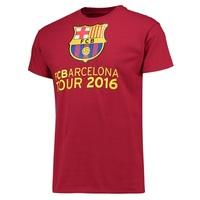 Barcelona 2016 Tour T-Shirt - Mens - Cardinal Red, Red