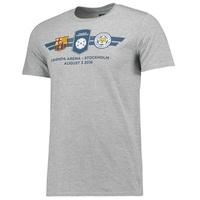 Barcelona v Leicester City ICC Match Up T-Shirt - Mens - Grey, Grey