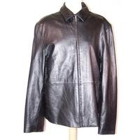 balmain size medium black leather jacket