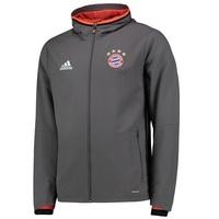 bayern munich training presentation jacket grey grey