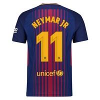 Barcelona Home Vapor Match Shirt 2017-18 with Neymar Jr 11 printing, Red/Blue
