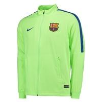 barcelona squad woven tracksuit green green