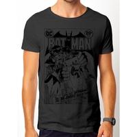 Batman & Joker Comic Men\'s Large T-Shirt - Black