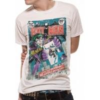 Batman Joker Comic T-Shirt Large - White