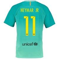 barcelona third shirt 2016 17 kids with neymar jr 11 printing turquois ...