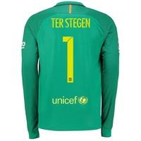 Barcelona Goalkeeper Shirt 2016-17 with Ter Stegen 1 printing, Green