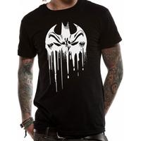 Batman - Dripping Face (Unisex) Black Large