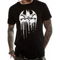 Batman - Dripping Face (Unisex) Black Medium