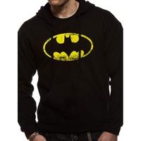 batman logo pullover hoodie small black