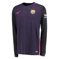 Barcelona Away Shirt 2016-17 - Long Sleeve, Purple