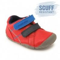 baby milan red leather riptape pre walkers