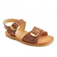 Bailey, Tan Leather Girls Buckle Classic Sandals