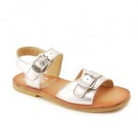 bailey silver leather girls buckle classic sandals