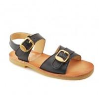 bailey navy blue leather girls buckle classic sandals