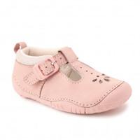 baby bubble pink nubuck girls t bar pre walkers